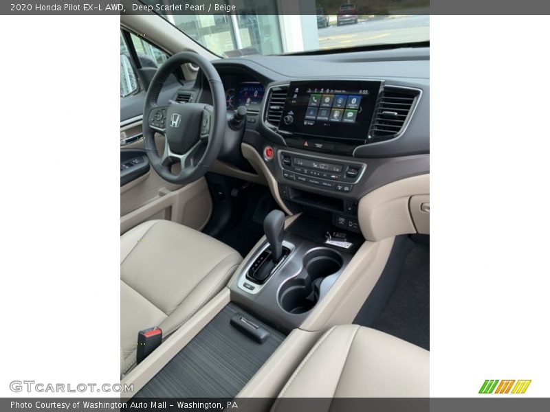 Dashboard of 2020 Pilot EX-L AWD