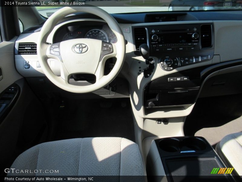 Super White / Bisque 2014 Toyota Sienna LE