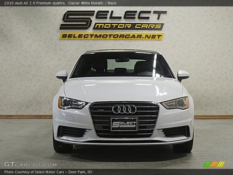 Glacier White Metallic / Black 2016 Audi A3 2.0 Premium quattro
