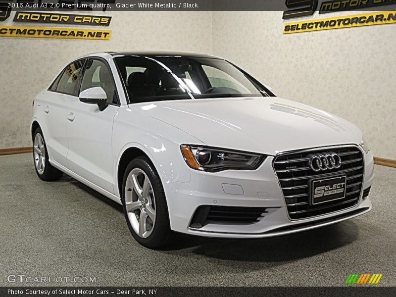 Glacier White Metallic / Black 2016 Audi A3 2.0 Premium quattro