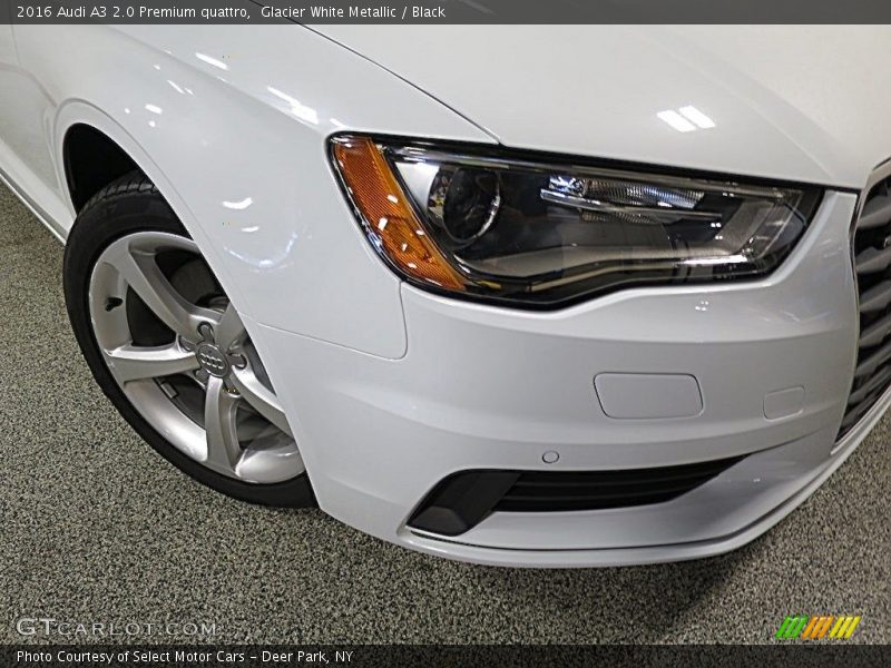 Glacier White Metallic / Black 2016 Audi A3 2.0 Premium quattro