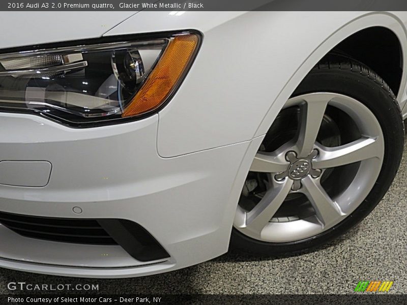 Glacier White Metallic / Black 2016 Audi A3 2.0 Premium quattro