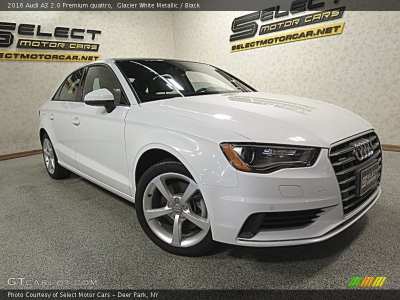 Glacier White Metallic / Black 2016 Audi A3 2.0 Premium quattro