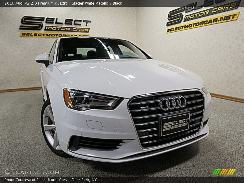 Glacier White Metallic / Black 2016 Audi A3 2.0 Premium quattro