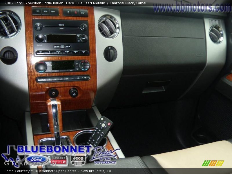 Dark Blue Pearl Metallic / Charcoal Black/Camel 2007 Ford Expedition Eddie Bauer