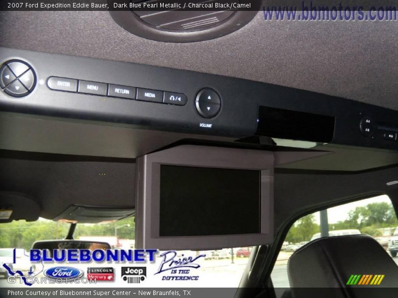 Dark Blue Pearl Metallic / Charcoal Black/Camel 2007 Ford Expedition Eddie Bauer