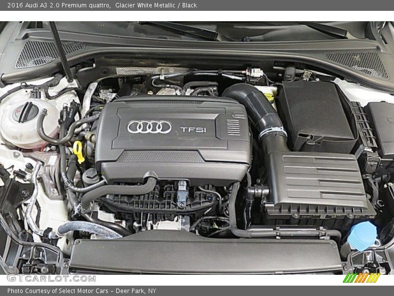 Glacier White Metallic / Black 2016 Audi A3 2.0 Premium quattro
