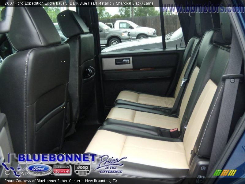 Dark Blue Pearl Metallic / Charcoal Black/Camel 2007 Ford Expedition Eddie Bauer