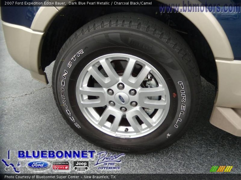 Dark Blue Pearl Metallic / Charcoal Black/Camel 2007 Ford Expedition Eddie Bauer