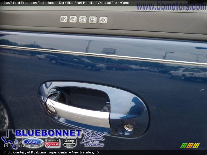 Dark Blue Pearl Metallic / Charcoal Black/Camel 2007 Ford Expedition Eddie Bauer
