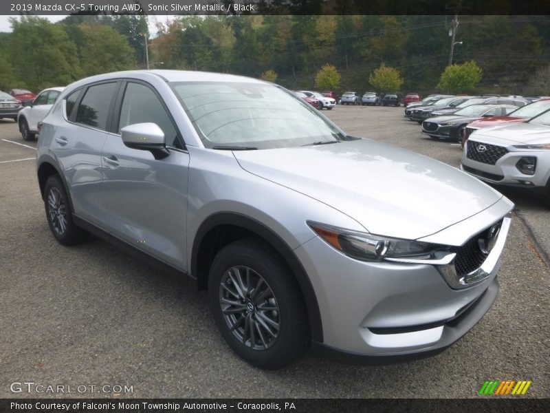 Sonic Silver Metallic / Black 2019 Mazda CX-5 Touring AWD