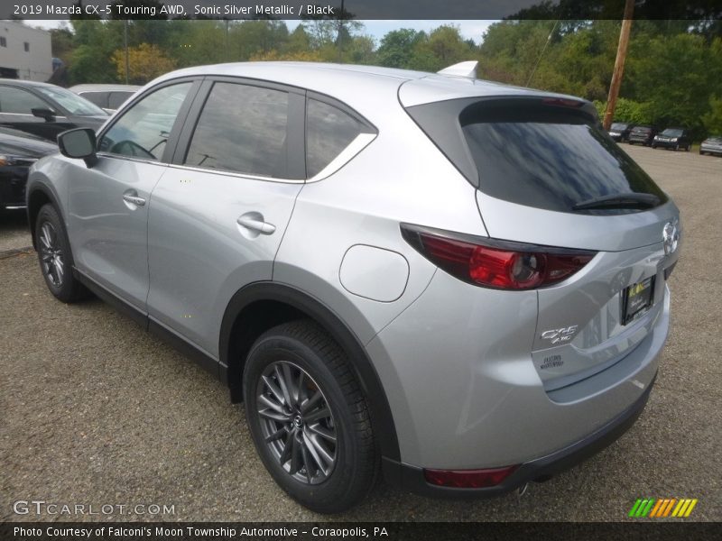 Sonic Silver Metallic / Black 2019 Mazda CX-5 Touring AWD