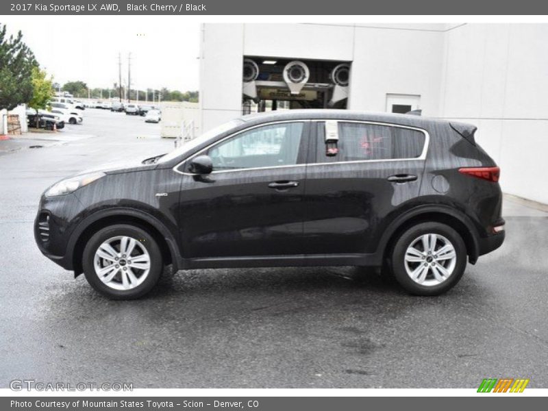 Black Cherry / Black 2017 Kia Sportage LX AWD