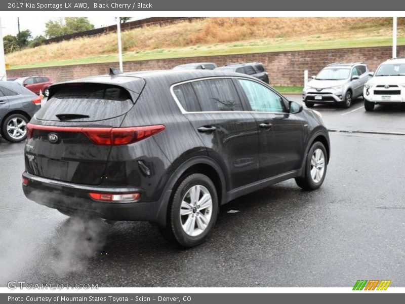 Black Cherry / Black 2017 Kia Sportage LX AWD