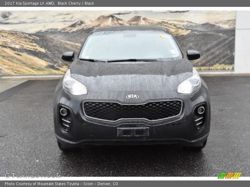 Black Cherry / Black 2017 Kia Sportage LX AWD