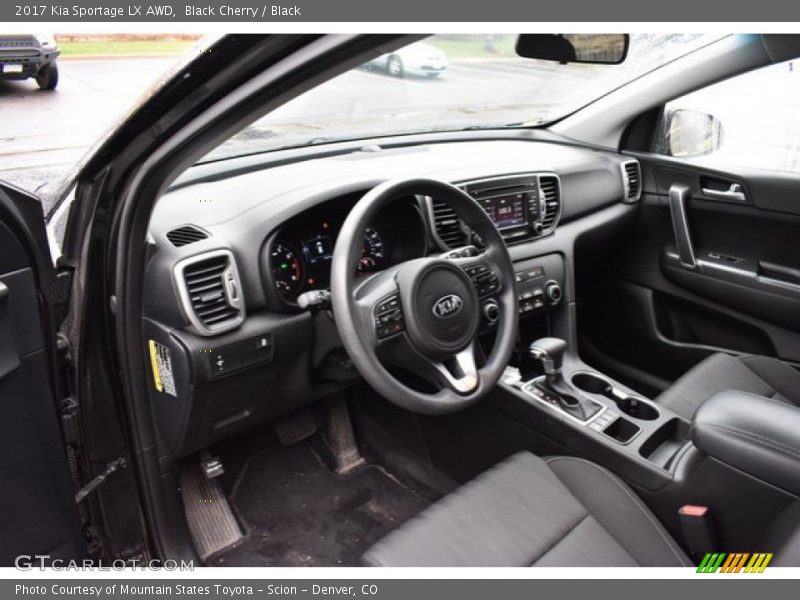 Black Cherry / Black 2017 Kia Sportage LX AWD