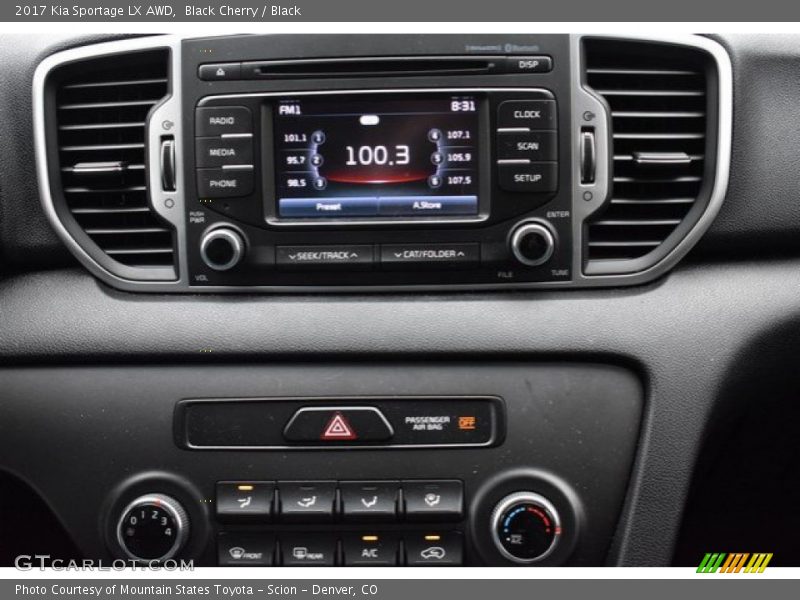 Black Cherry / Black 2017 Kia Sportage LX AWD
