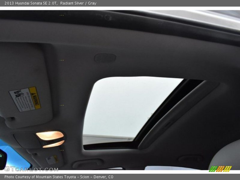 Radiant Silver / Gray 2013 Hyundai Sonata SE 2.0T