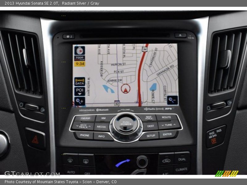 Radiant Silver / Gray 2013 Hyundai Sonata SE 2.0T