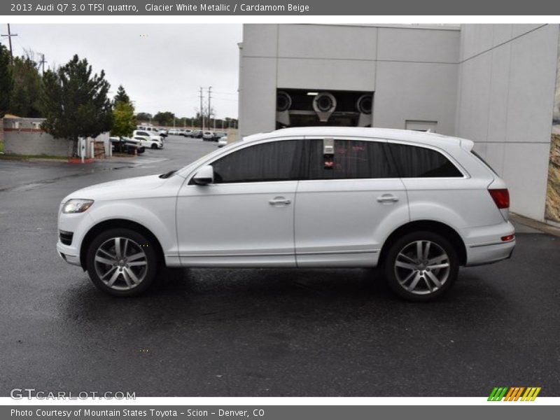Glacier White Metallic / Cardamom Beige 2013 Audi Q7 3.0 TFSI quattro