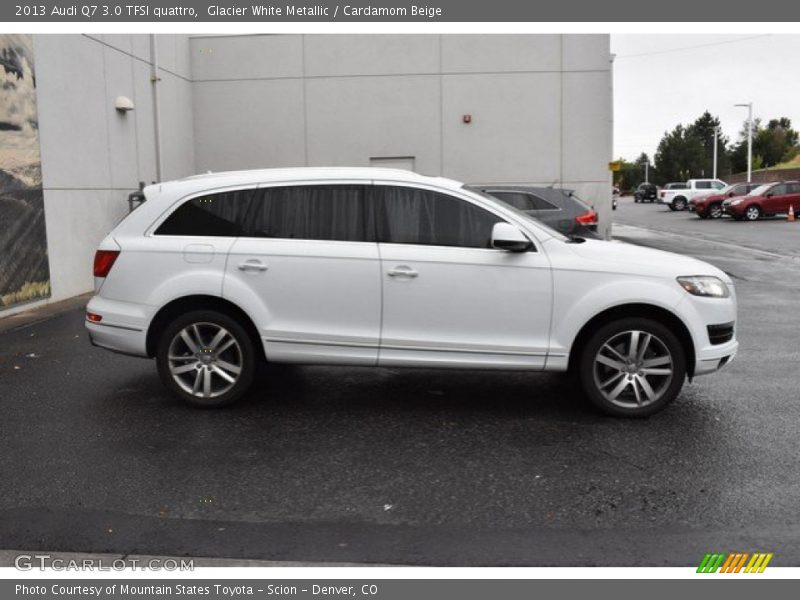 Glacier White Metallic / Cardamom Beige 2013 Audi Q7 3.0 TFSI quattro