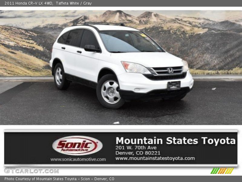 Taffeta White / Gray 2011 Honda CR-V LX 4WD
