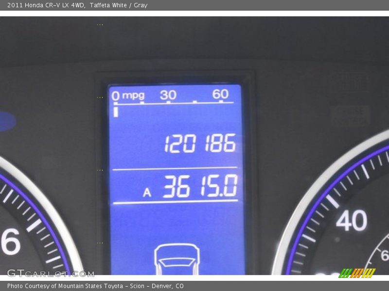 Taffeta White / Gray 2011 Honda CR-V LX 4WD