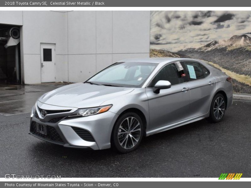 Celestial Silver Metallic / Black 2018 Toyota Camry SE