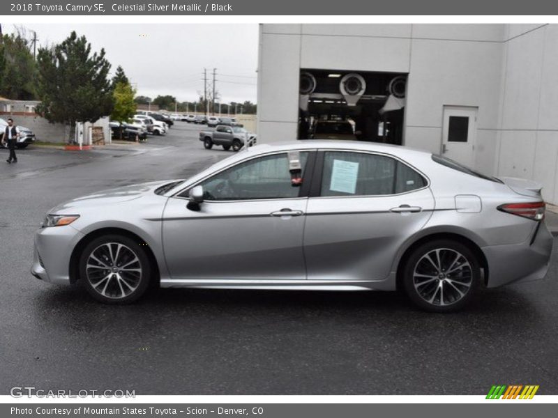 Celestial Silver Metallic / Black 2018 Toyota Camry SE