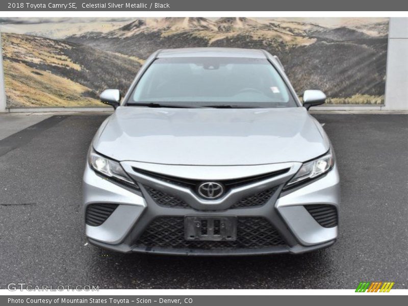 Celestial Silver Metallic / Black 2018 Toyota Camry SE