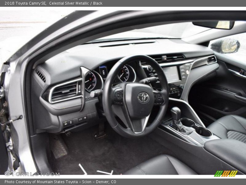 Celestial Silver Metallic / Black 2018 Toyota Camry SE