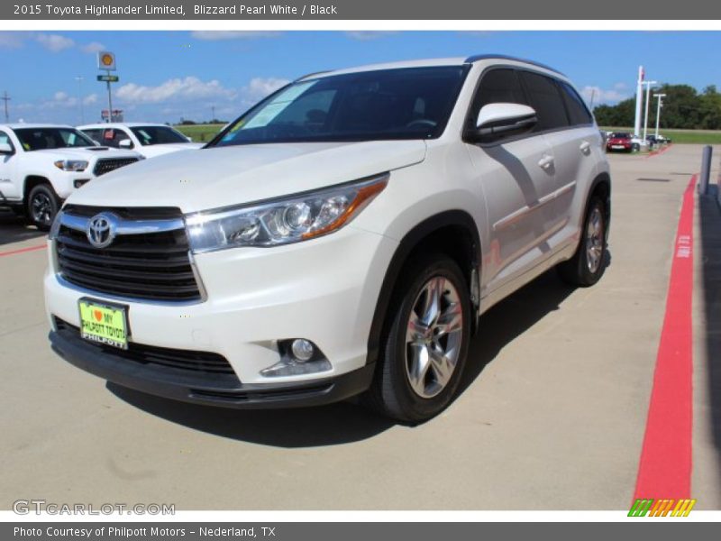 Blizzard Pearl White / Black 2015 Toyota Highlander Limited
