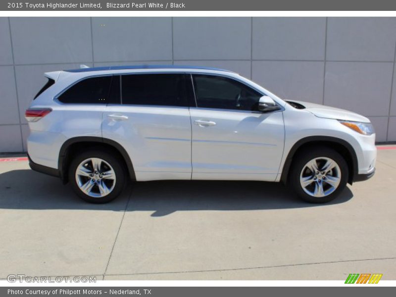 Blizzard Pearl White / Black 2015 Toyota Highlander Limited