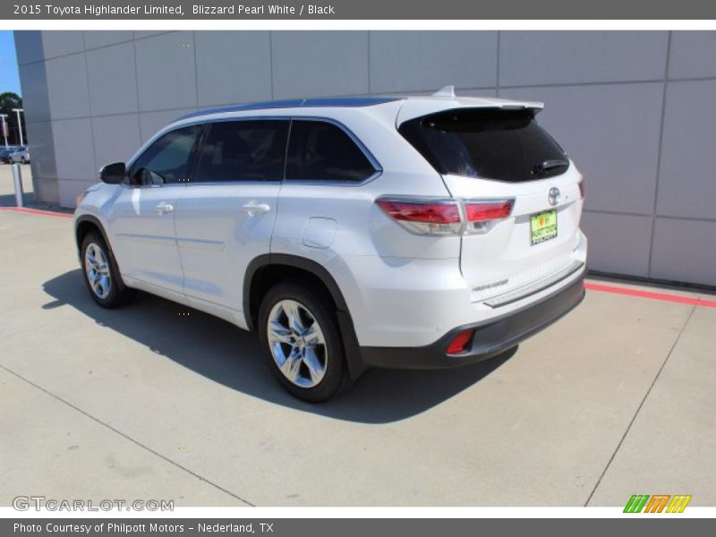 Blizzard Pearl White / Black 2015 Toyota Highlander Limited