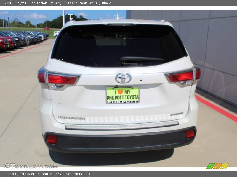 Blizzard Pearl White / Black 2015 Toyota Highlander Limited