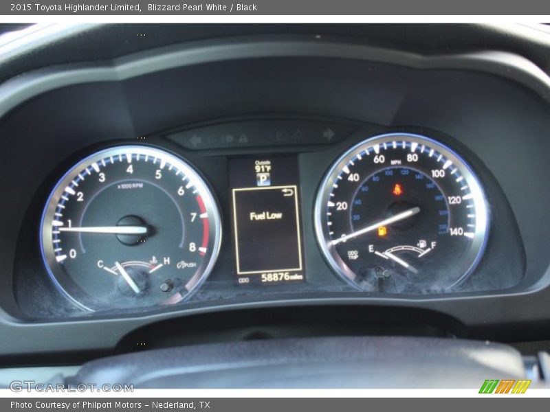 Blizzard Pearl White / Black 2015 Toyota Highlander Limited