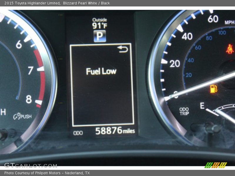 Blizzard Pearl White / Black 2015 Toyota Highlander Limited