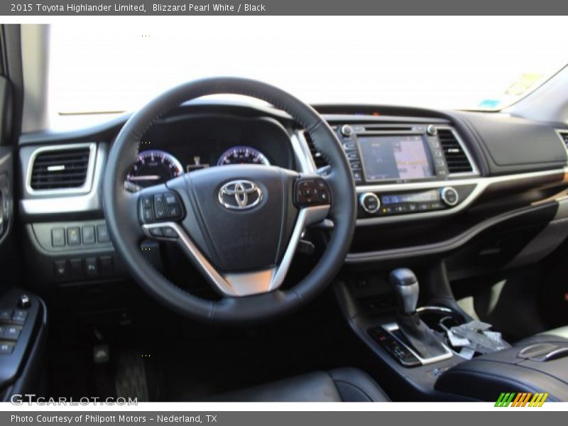 Blizzard Pearl White / Black 2015 Toyota Highlander Limited