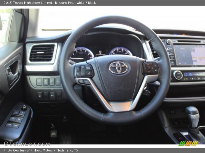 Blizzard Pearl White / Black 2015 Toyota Highlander Limited