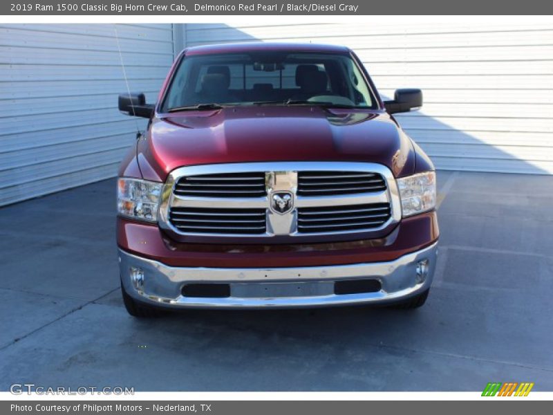 Delmonico Red Pearl / Black/Diesel Gray 2019 Ram 1500 Classic Big Horn Crew Cab