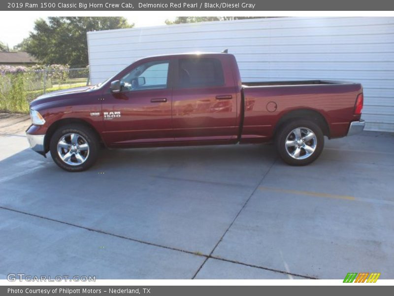 Delmonico Red Pearl / Black/Diesel Gray 2019 Ram 1500 Classic Big Horn Crew Cab