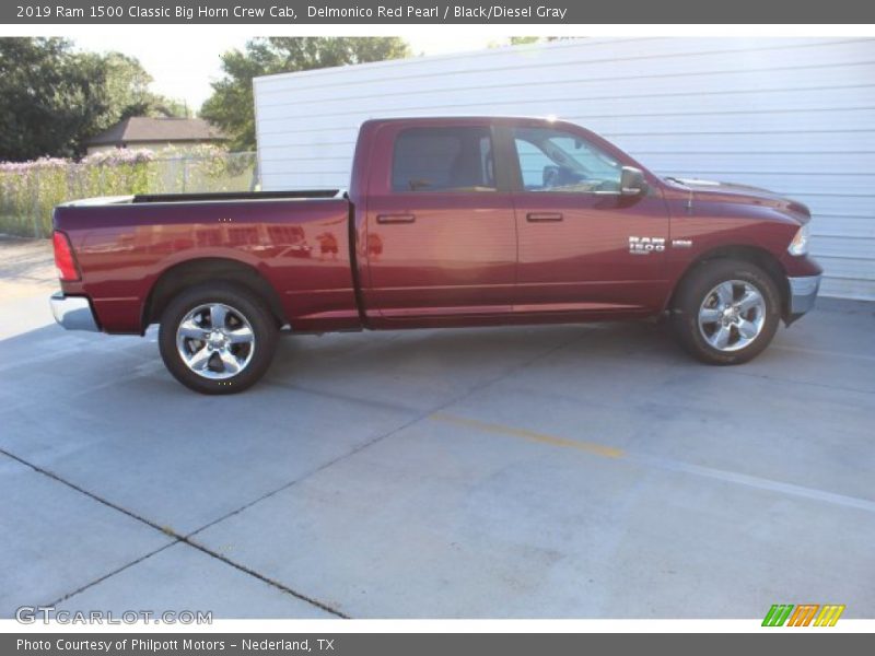 Delmonico Red Pearl / Black/Diesel Gray 2019 Ram 1500 Classic Big Horn Crew Cab