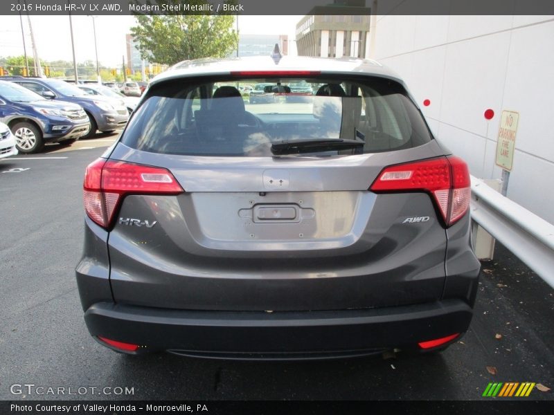 Modern Steel Metallic / Black 2016 Honda HR-V LX AWD
