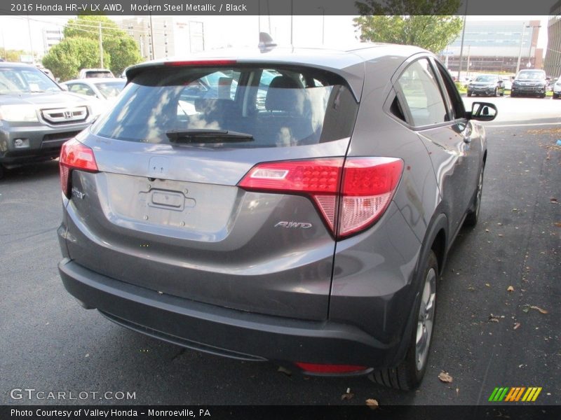 Modern Steel Metallic / Black 2016 Honda HR-V LX AWD