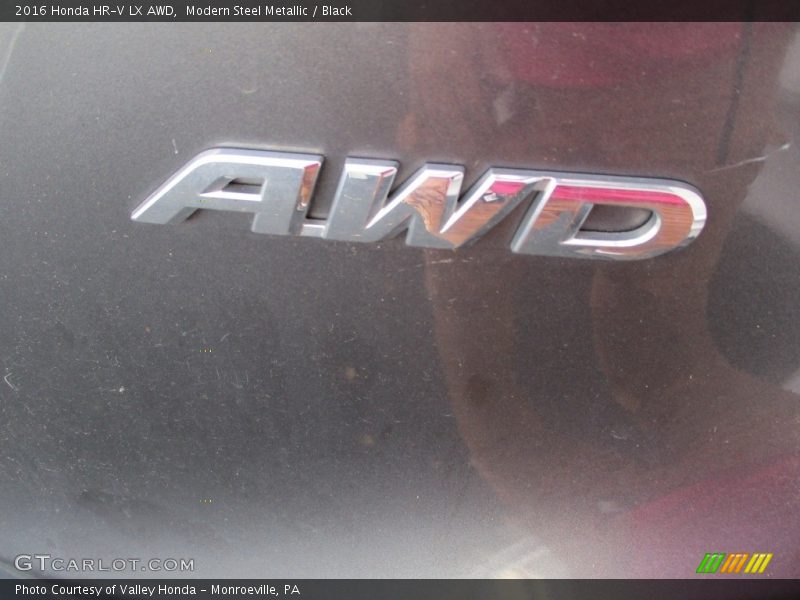Modern Steel Metallic / Black 2016 Honda HR-V LX AWD