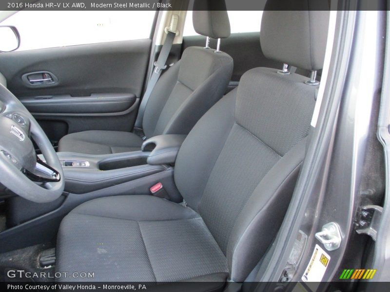 Modern Steel Metallic / Black 2016 Honda HR-V LX AWD