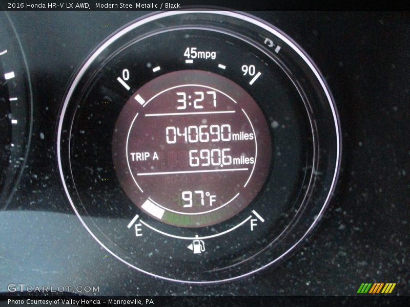 Modern Steel Metallic / Black 2016 Honda HR-V LX AWD