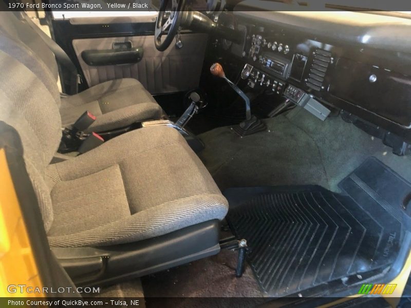 Front Seat of 1970 Bronco Sport Wagon