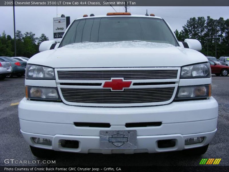 Summit White / Tan 2005 Chevrolet Silverado 3500 LT Crew Cab 4x4 Chassis