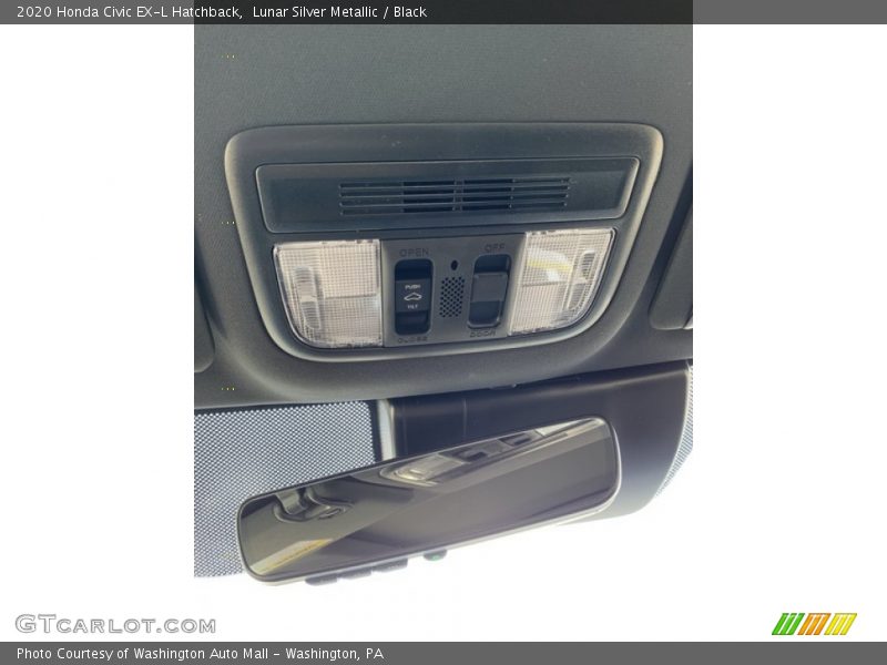 Lunar Silver Metallic / Black 2020 Honda Civic EX-L Hatchback